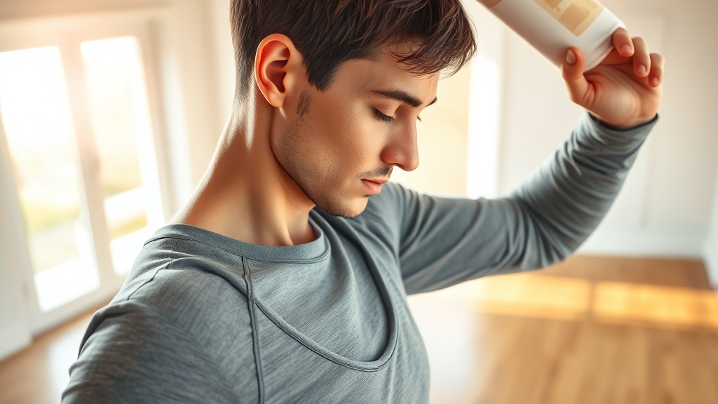 목디스크 예방 스트레칭 (realistic 스타일)