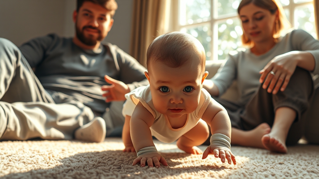 행복한 걸음마를 응원하며 (realistic 스타일)