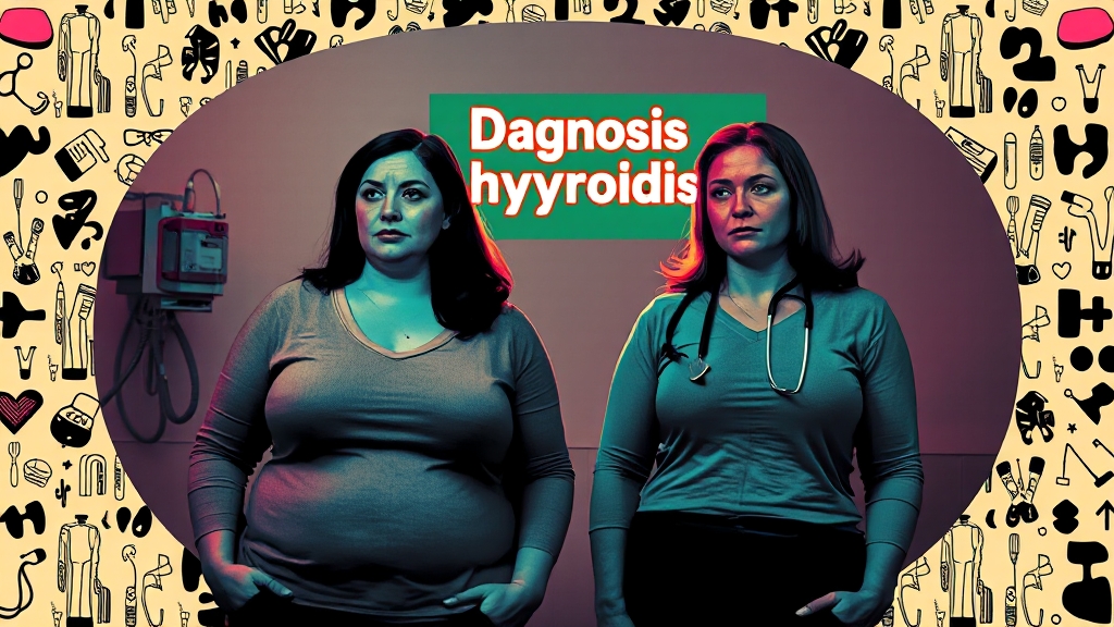 갑상선 기능 저하증, 어떤 증상일까요? (popart 스타일)