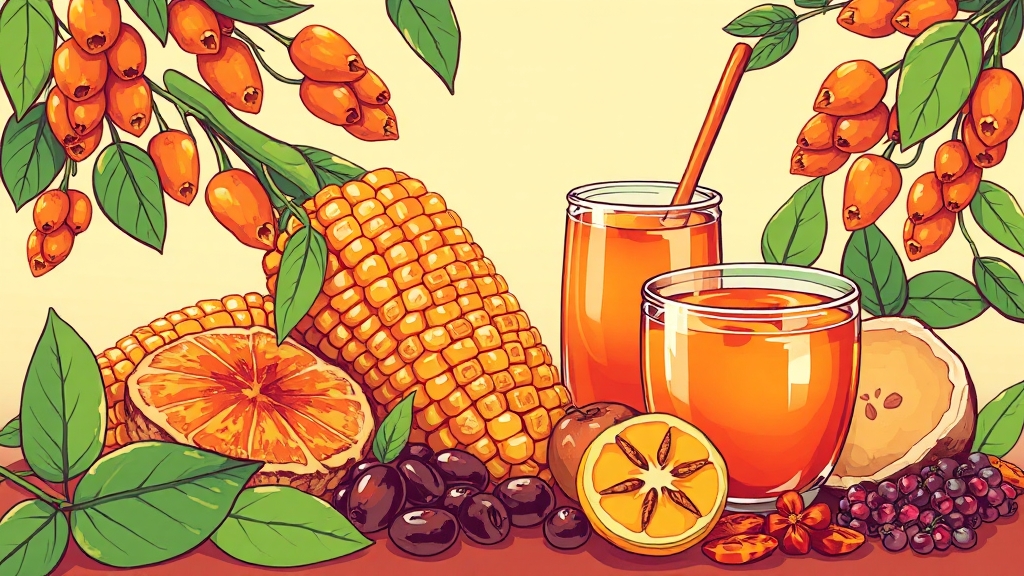 산딸나무 열매 먹는법 (illustration 스타일)