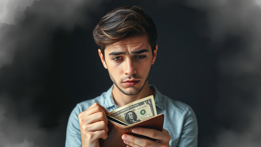 돈 잃는 꿈: 불안과 손실? (watercolor 스타일)