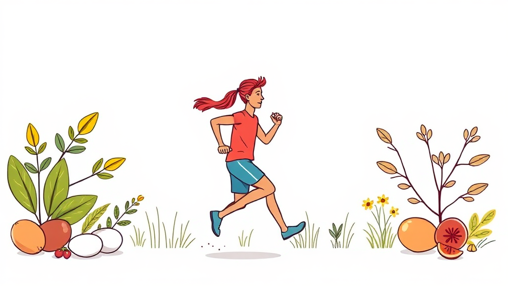 다이어트와 뇌 기능, 함께 개선하는 방법 (illustration 스타일)