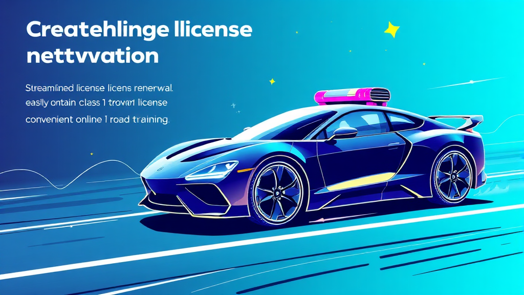 운전면허 제도, 어떻게 바뀌나? (illustration 스타일)