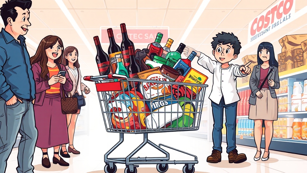 7월 코스트코 할인 상품 (cartoon 스타일)