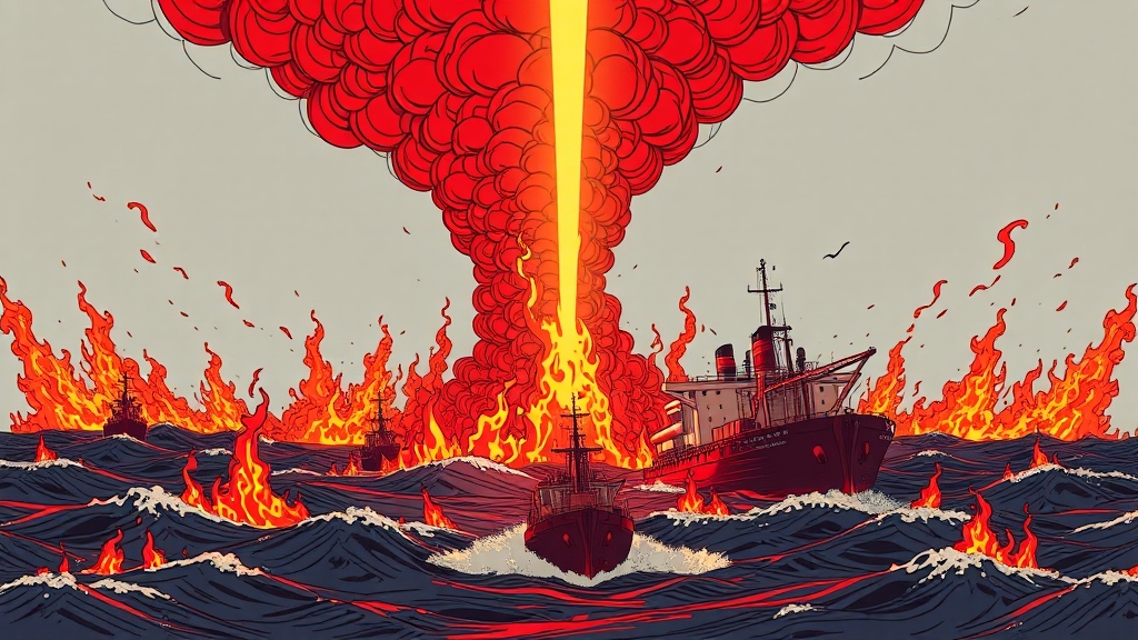 한국 경제 위험성 (illustration 스타일)