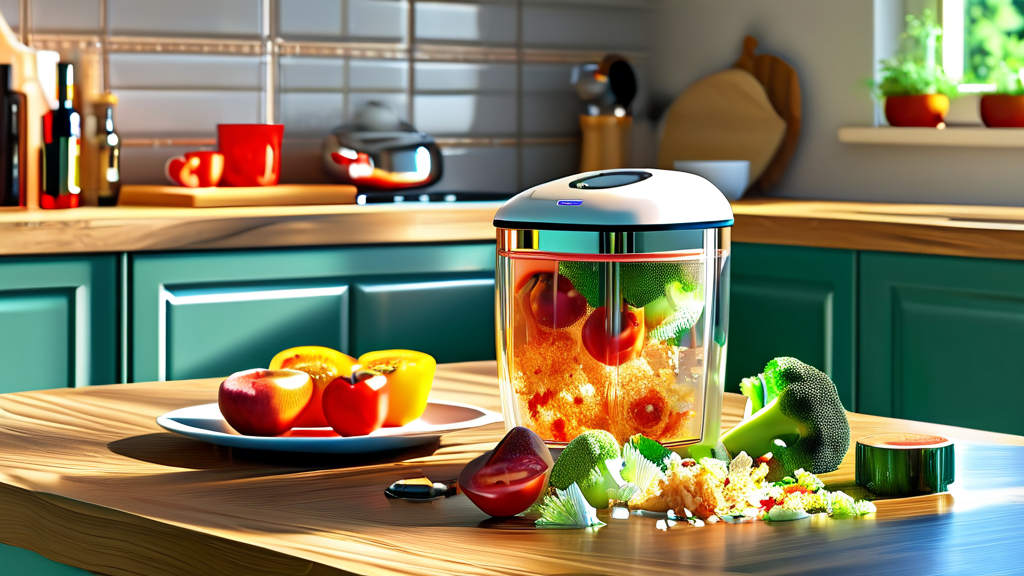 음식물 쓰레기, 똑똑하게 처리하는 기술 (realistic 스타일)