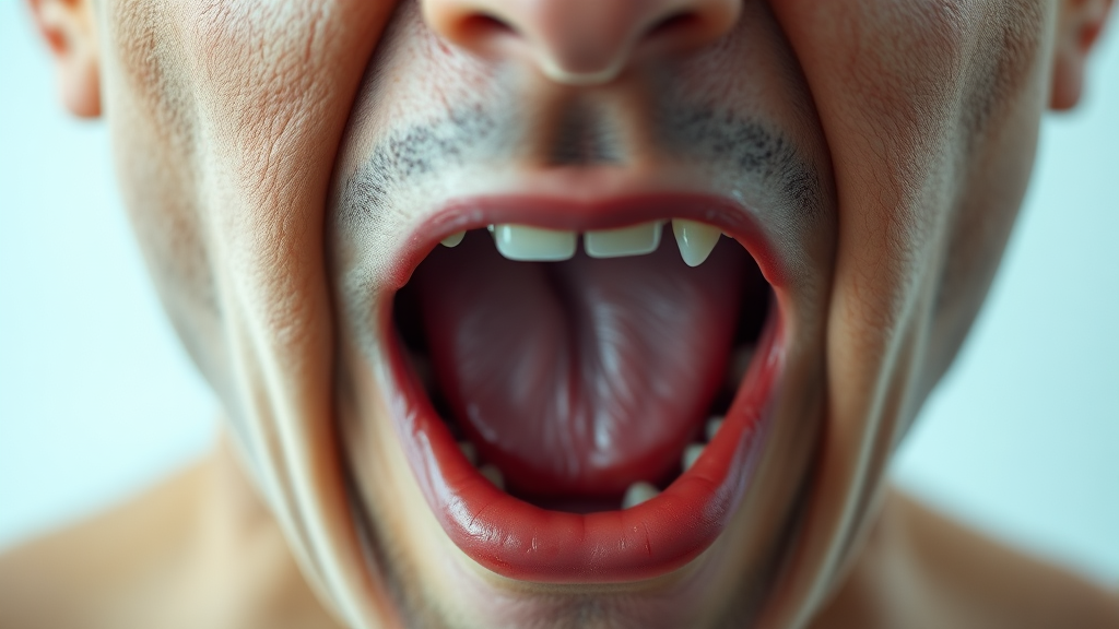 편도염의 원인 (realistic 스타일)