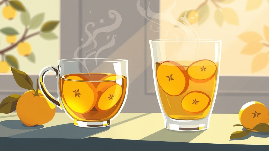 모과차 만드는 법: 모과청 활용 (cartoon 스타일)