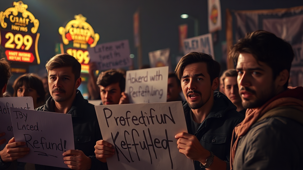 환불 관련 논란 및 쟁점 (realistic 스타일)