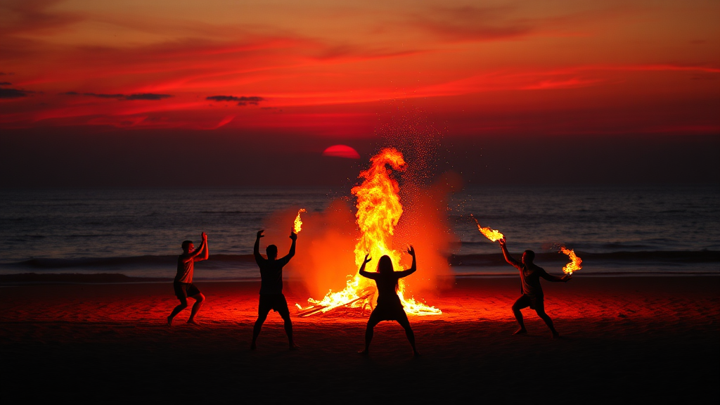 소나시 비치 바 불쇼 후기 (realistic 스타일)