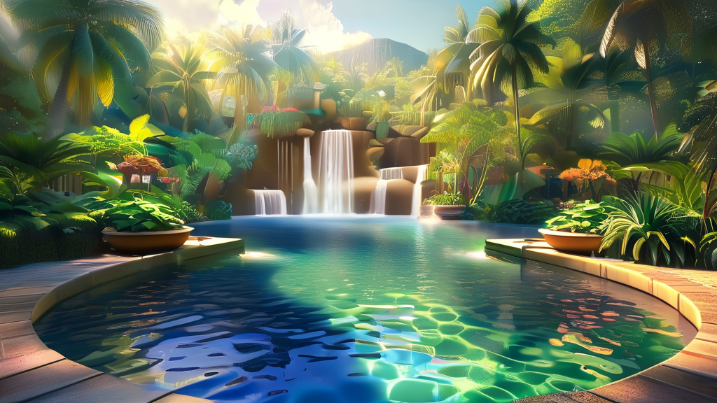 테르메덴에서 만나는 특별한 물놀이 시설 (realistic 스타일)