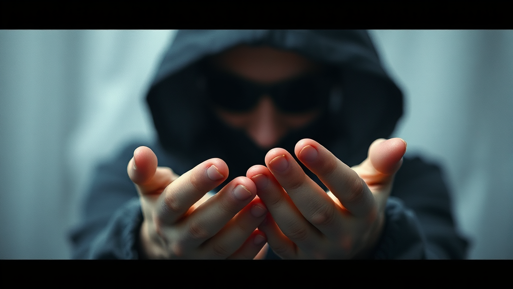 통장 묶기 사기 발생 과정 (watercolor 스타일)