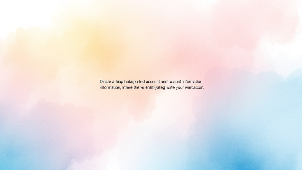 초기화 전 필수 확인 사항 (watercolor 스타일)