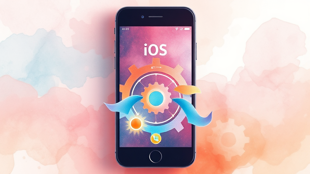 네이티브 앱 개발 방식 선택 기준 (watercolor 스타일)