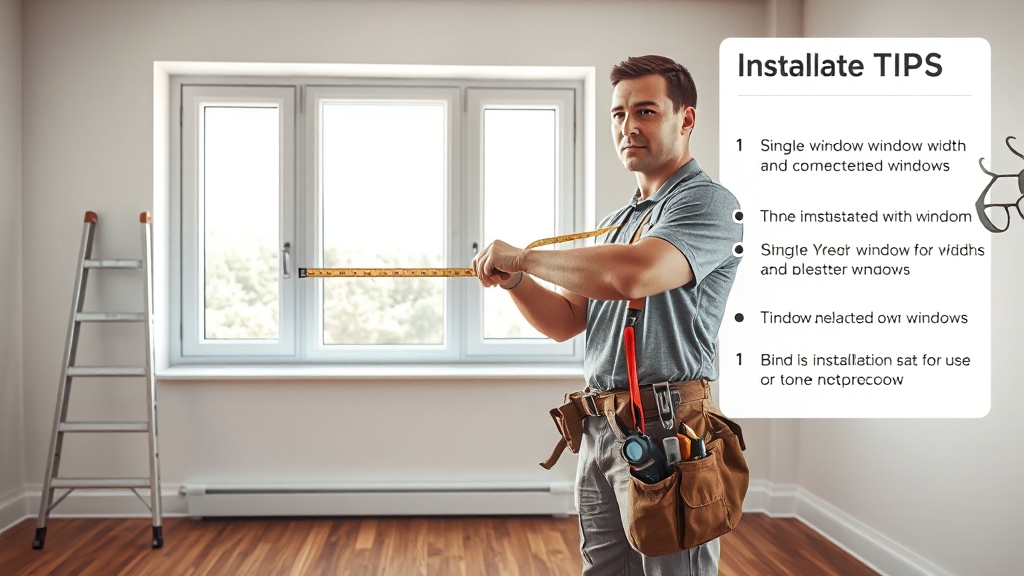 창문 유형별 실측법: 단일창 vs 연창 (realistic 스타일)