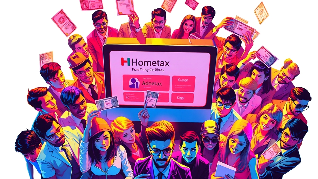 종합소득세 신고 절차 (popart 스타일)