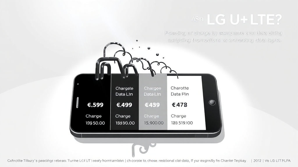 LG U+ LTE 요금제 상세 분석 (illustration 스타일)
