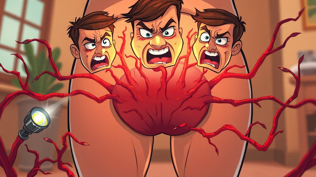 자가 진단 및 증상 (cartoon 스타일)