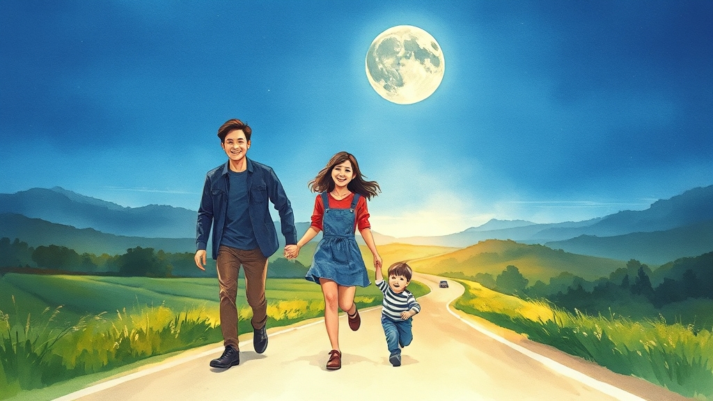 풍성한 추석 보내세요! (watercolor 스타일)