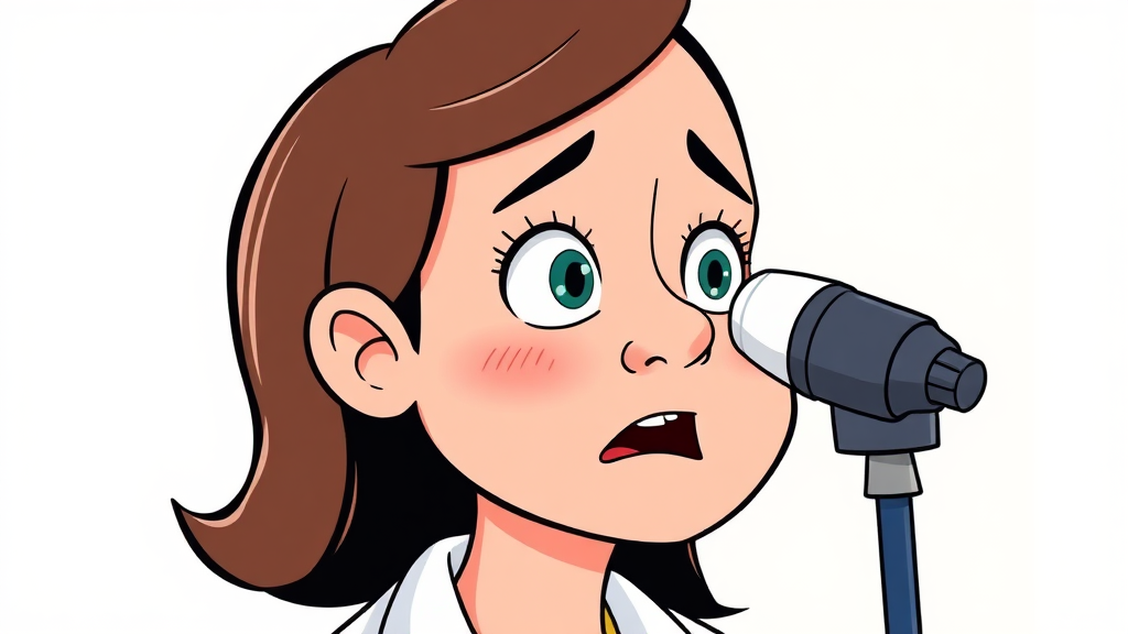 혈관운동성 비염 진단 방법 (cartoon 스타일)