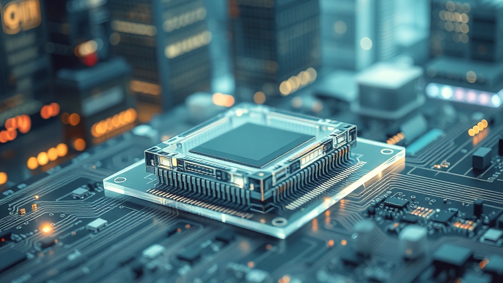 유리기판 기술, 왜 중요할까? (realistic 스타일)