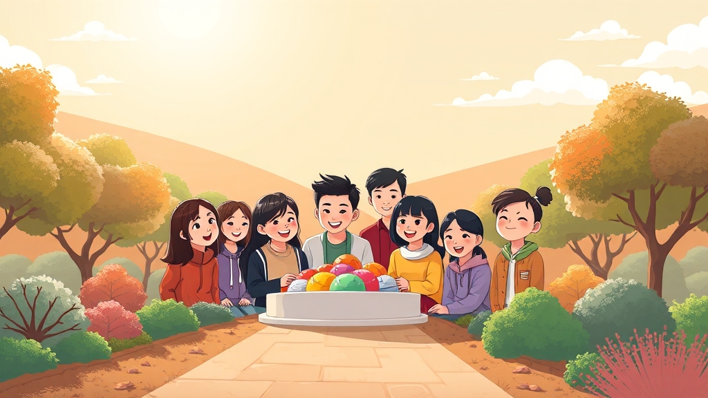 긍정적인 떡 꿈의 의미 (cartoon 스타일)