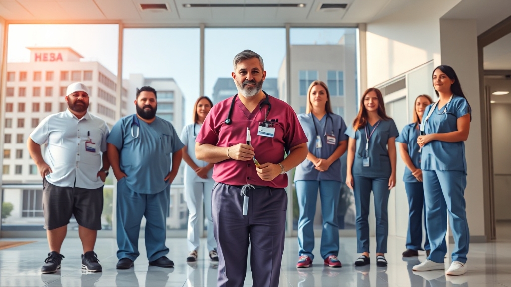 위고비 처방 조건 및 병원 선택 (realistic 스타일)