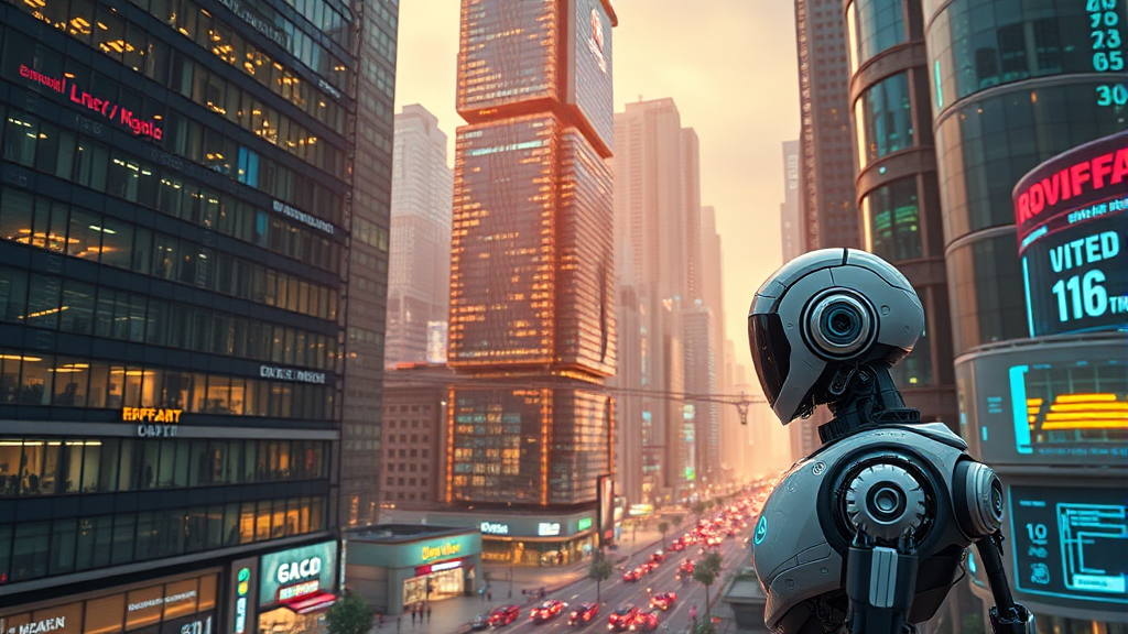 AI 시장 성장 동력 및 잠재적 위험 요소 (realistic 스타일)