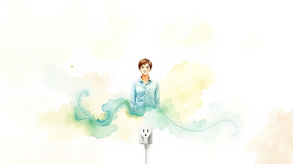 누진세 피하는 절약 팁 (watercolor 스타일)