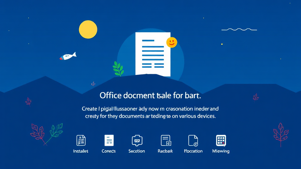 폴라리스 오피스 다운로드 및 설치 방법 (illustration 스타일)