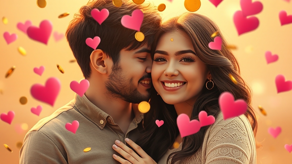 일간별 운세: 재물운과 애정운 (realistic 스타일)