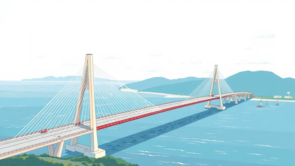 해오름대교 건설 배경 및 필요성 (illustration 스타일)