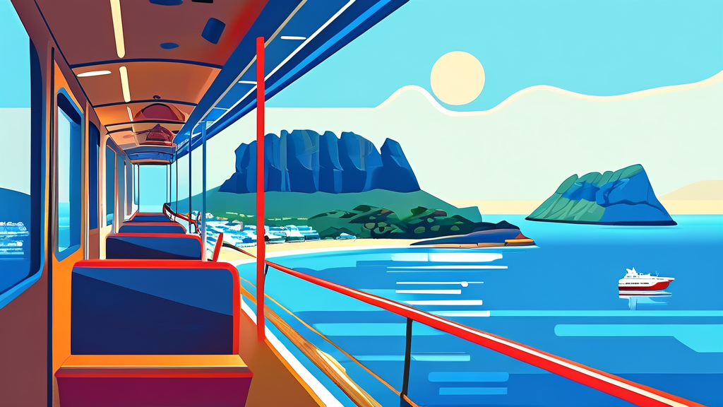 뱃멀미 걱정 끝! 편안한 제주 배편 여행을 위한 준비 (illustration 스타일)