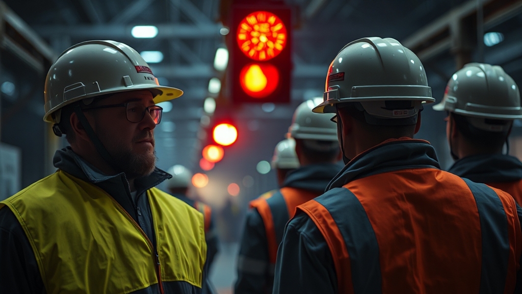 공공기관 산재 사망 현황 (realistic 스타일)