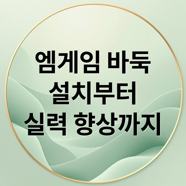 엠게임 바둑
설치부터
실력 향상까지 (엠게임 바둑)