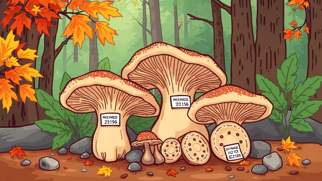 송이버섯 가격 정보 (cartoon 스타일)