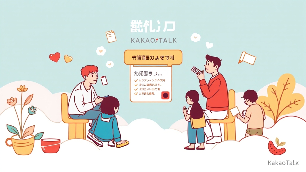 카카오 입장과 개선 노력 (illustration 스타일)
