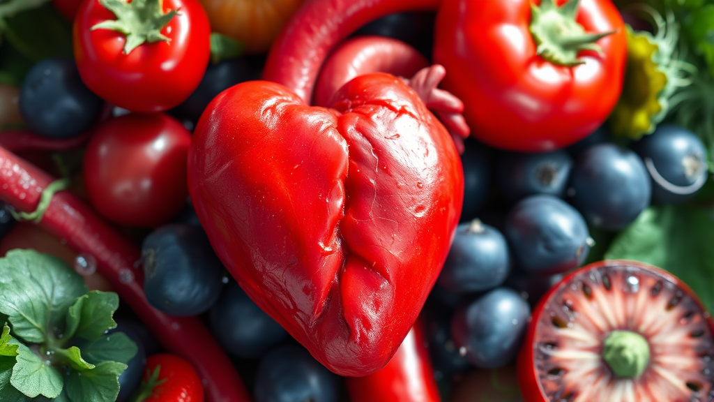 심혈관 건강, 식습관부터! (realistic 스타일)