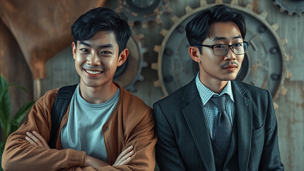 테토남과 비교 분석 (realistic 스타일)