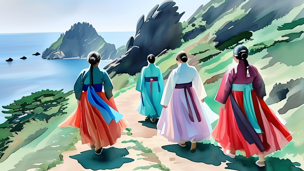 추모와 애도: 서명숙 이사장 영결식 현장 (watercolor 스타일)