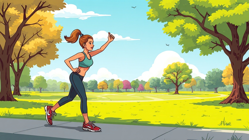 러닝 전 준비사항 및 자세 (cartoon 스타일)