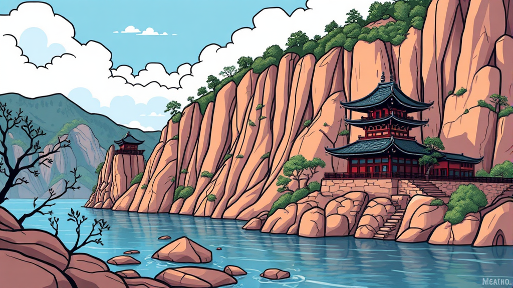 드라마 감동 그대로, 영월 청령포 탐방 (cartoon 스타일)