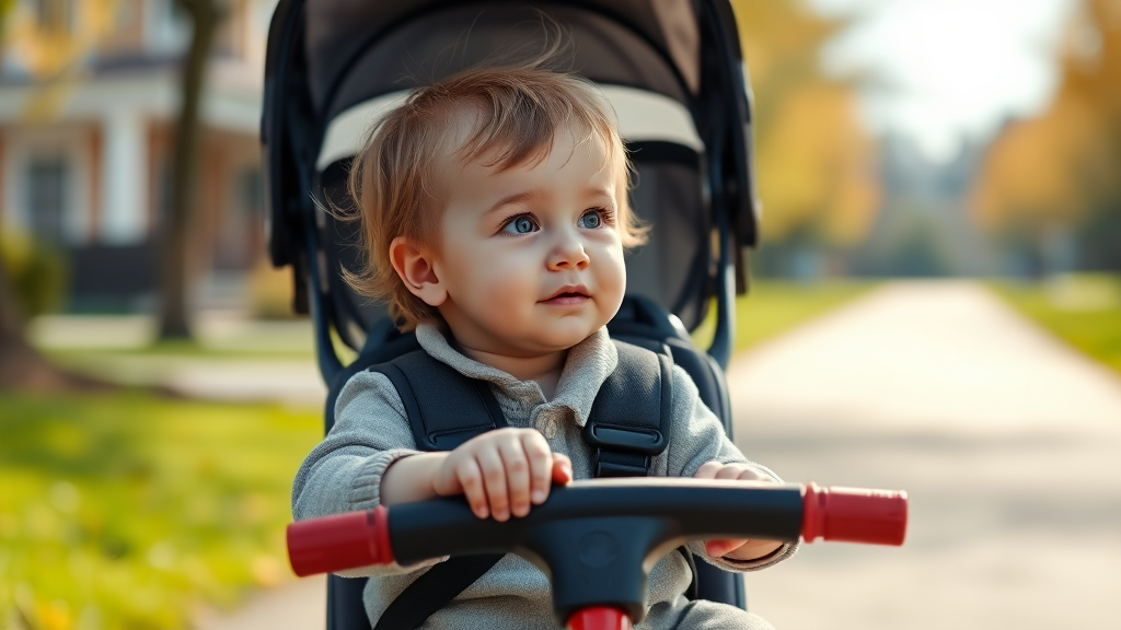 올보르 트라이크 유모차, 육아 필수템으로 떠오르는 이유 (realistic 스타일)