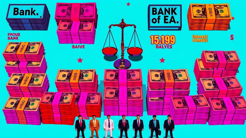 다른 은행 파킹통장 금리 비교 (popart 스타일)