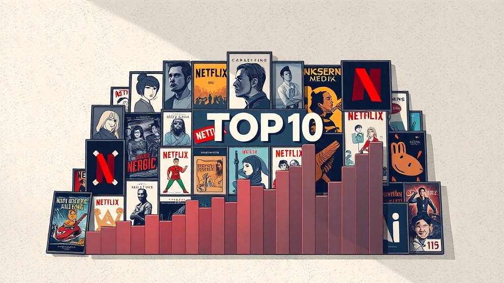 넷플릭스 인기 영화 TOP 10 (illustration 스타일)