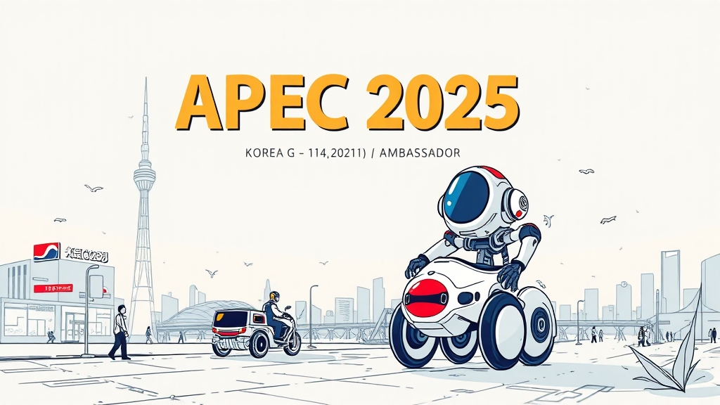 APEC 2025 KOREA 준비 상황 (illustration 스타일)