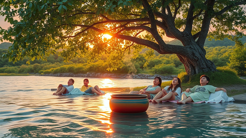 삼복더위, 건강하게 나는 법 (realistic 스타일)