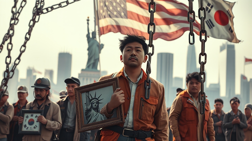 단속의 다각적 영향, 기업, 근로자, 한미 관계 (realistic 스타일)