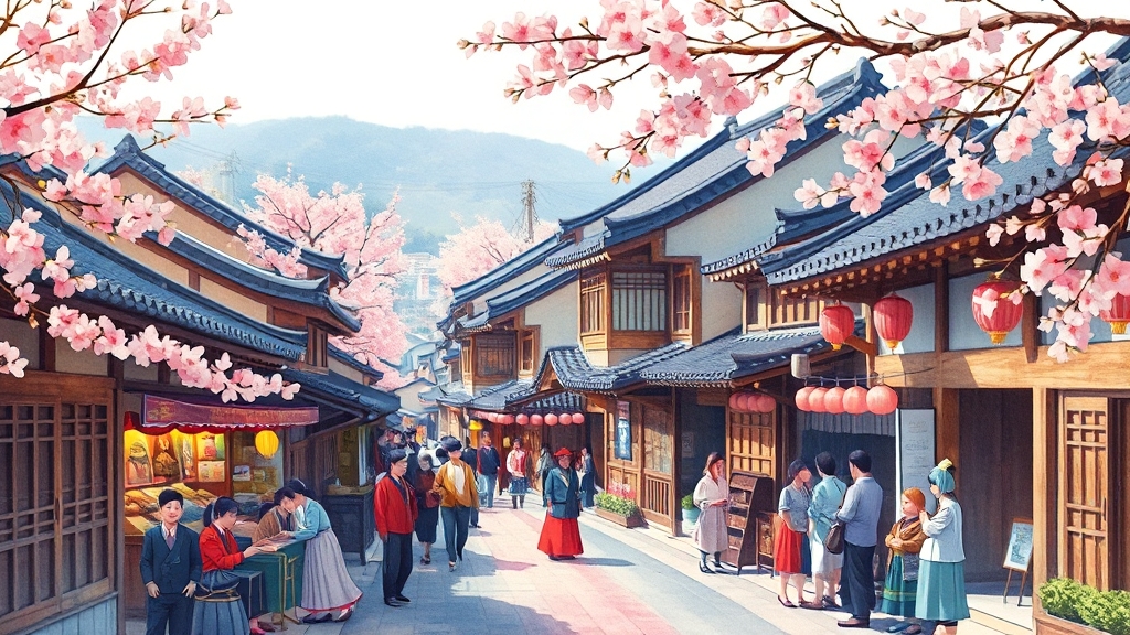 주변 연계 관광지 및 추천 코스 (illustration 스타일)