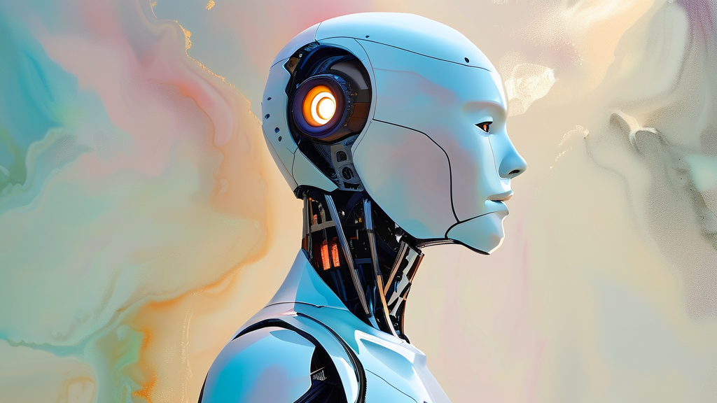 휴머노이드 로봇 데이터, AI 학습부터 상용화까지 핵심 전략 6 AI 로봇 학습을 위한 개방형 생태계 전략 (watercolor 스타일)